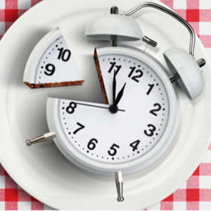 alarm clock on a plate