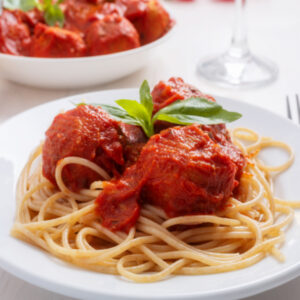 spaghetti and meatballs