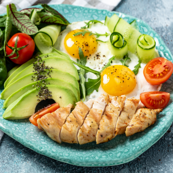 paleo breakfast plate 