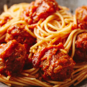 spaghetti and meatballs