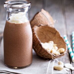 vegan chocolate coconut milkshake