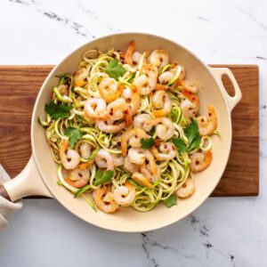 shrimp and zucchini noodles